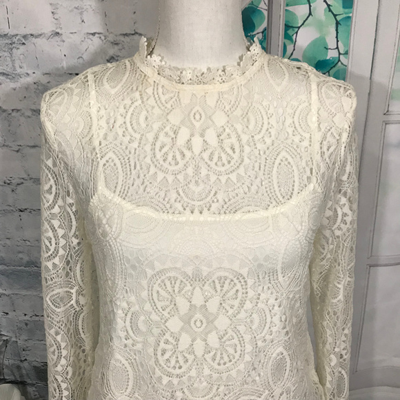 Simply Styled Lace Blouse Sz M (F31) - Picture 2 of 8